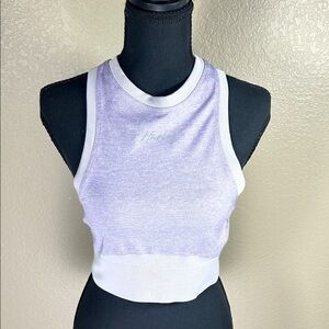 Hurley Lavender and White Crop Top
